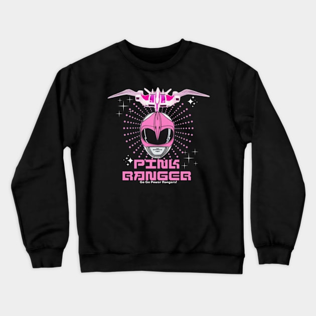 Pink Power Ranger Crewneck Sweatshirt by Cun-Tees!